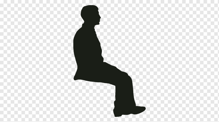 Free: man sitting illustration, Silhouette Sitting, sitting man, physical  Fitness, animals, people png 