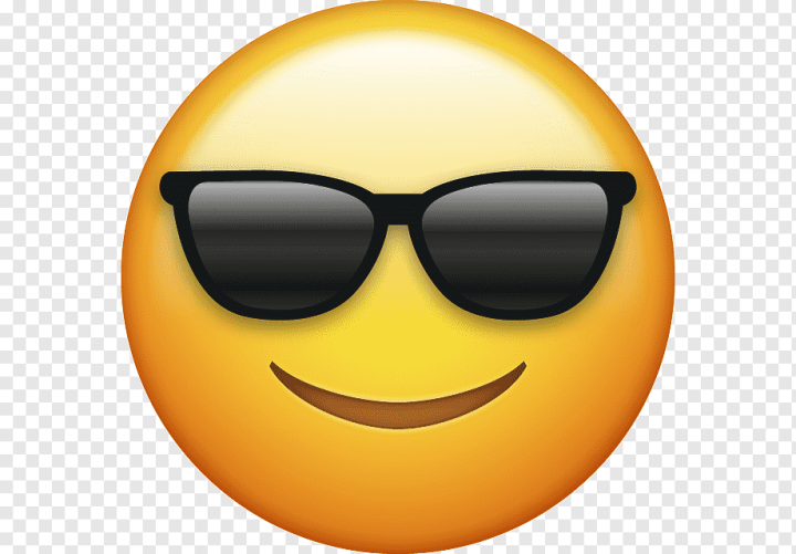 Free: yellow smiley emoji, Emoji Computer Icons Emoticon, sunglasses emoji,  smiley, sticker, glasses png 