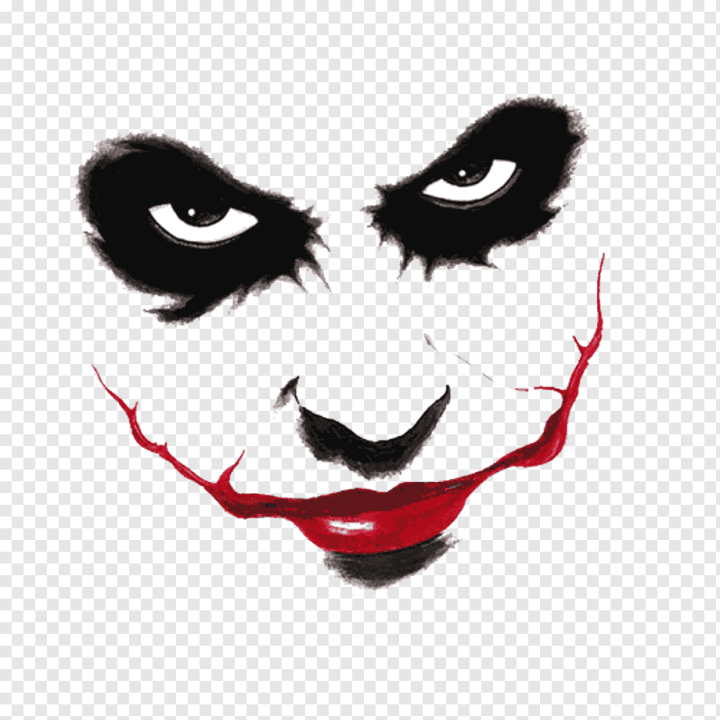 Free: The Joker, Joker Harley Quinn Batman Two-Face Drawing, scary, face,  heroes, head png 