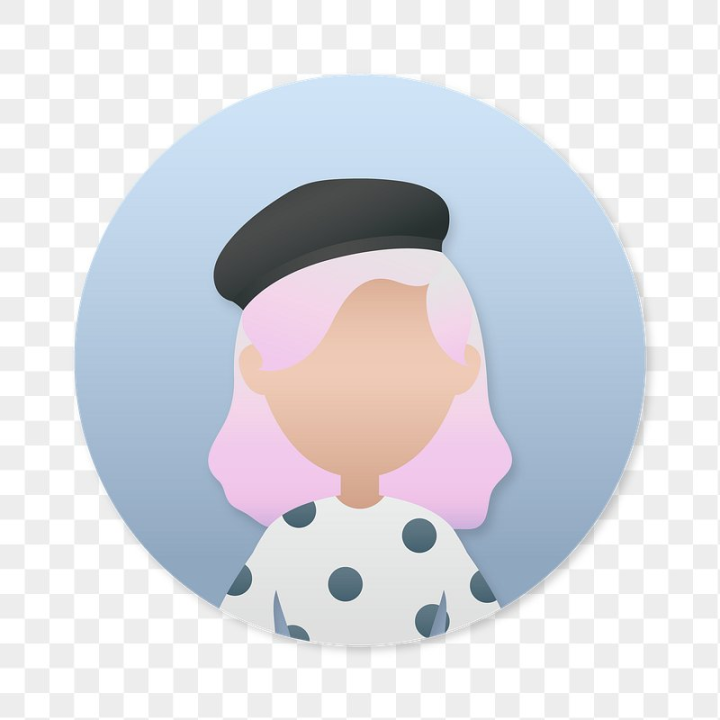 female symbol,profile picture,beret,user,cartoon head,cartoon person,woman icon,girl art,polka,avatar,person icon,cartoon avatar,png,rawpixel