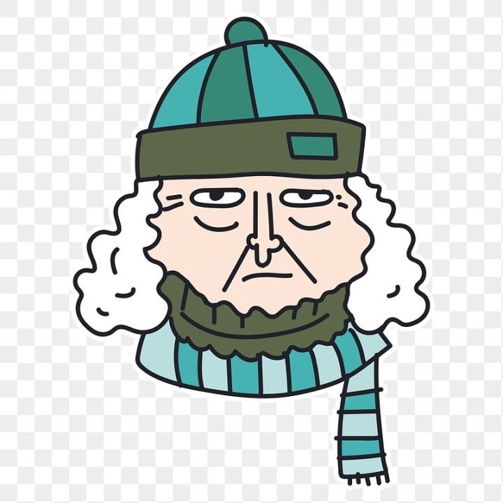 weird,funny stickers,funny old lady,old lady png,scarf png,scarf,wearing hat illustration,drawing funny,winter hat,funny cartoon,elderly,cartoon,png,rawpixel