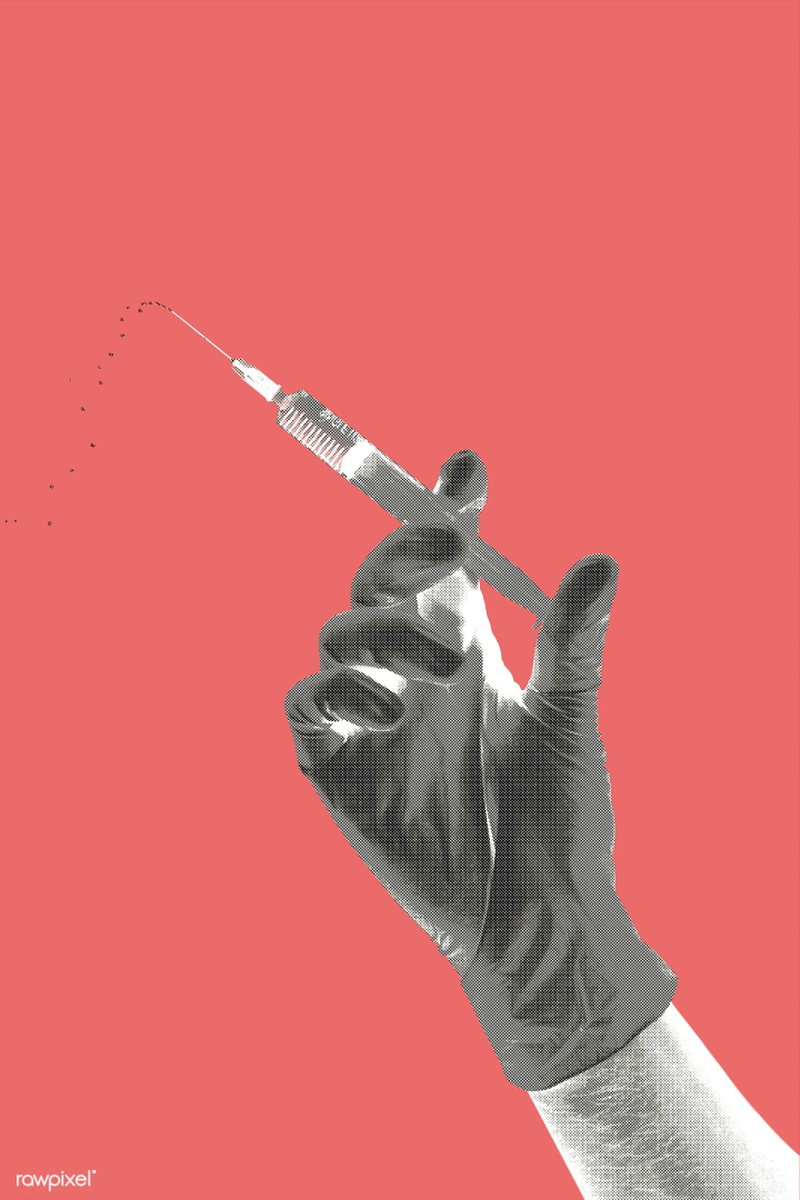 Free: Doctor holding a syringe in a gloved hand mockup | Free psd ...