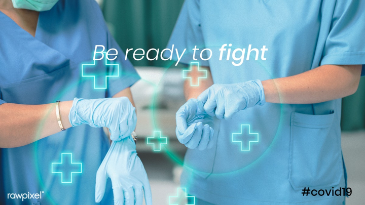 Free: Be ready to fight COVID-19 medical social banner