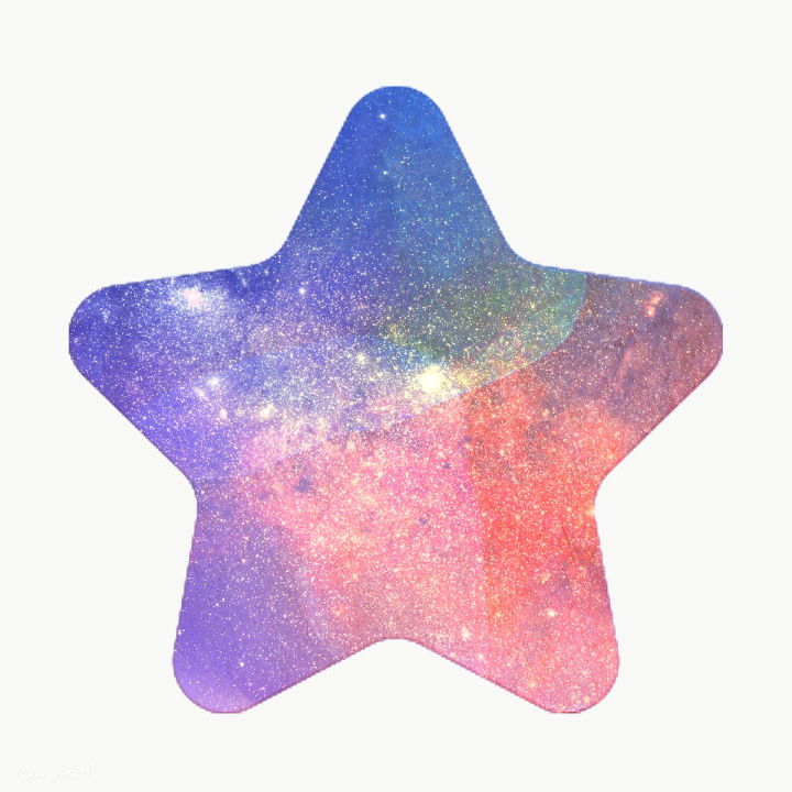 Download premium png of Glitter star sticker set transparent png