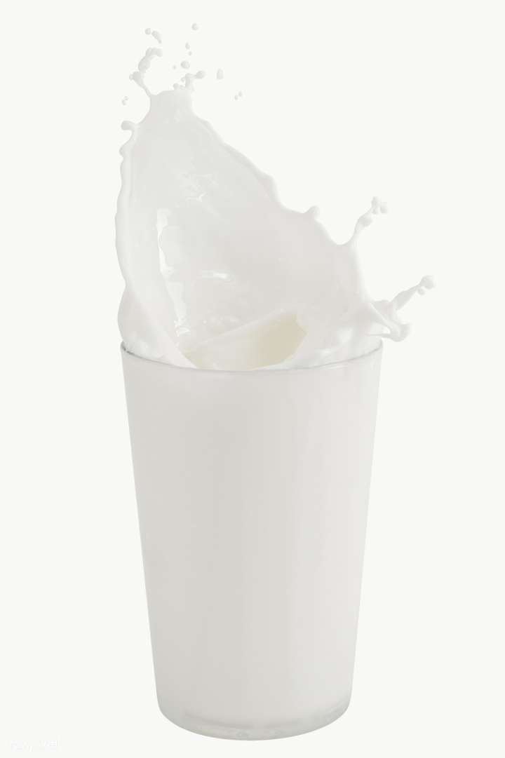 Transparent Glass of fresh milk. 19469068 PNG