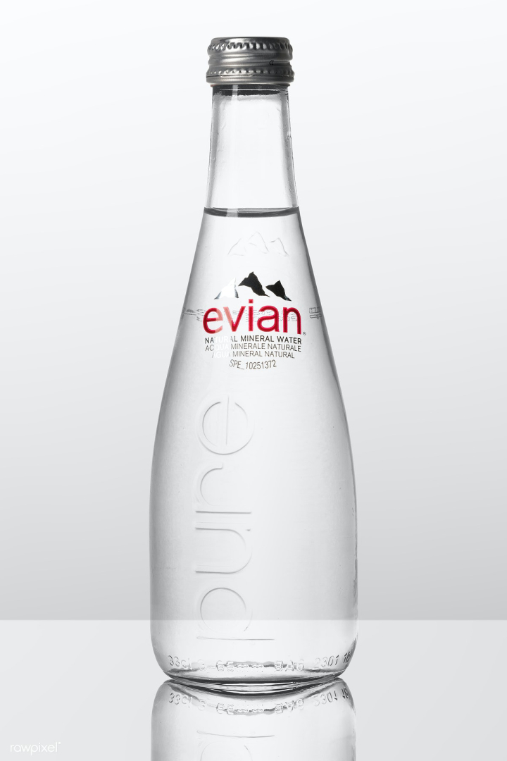 advert,aqua,bottle,bottled,brand,clean,clear,container,design resource,eco-friendly,environmental friendly,evian