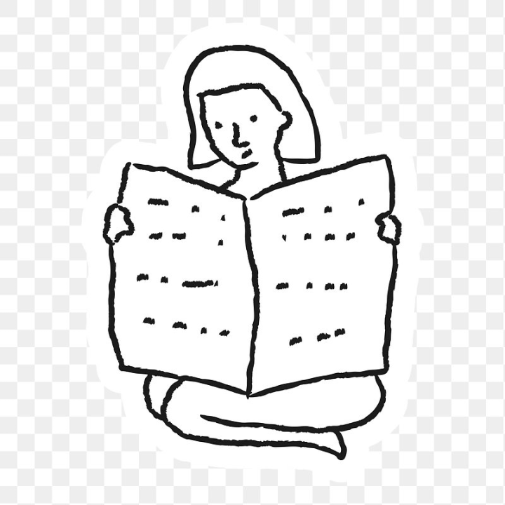 reading,newspaper,newspaper png,people illustration,person,reading png,women reading,reading cartoon,blog social,cute women clothes doodle png,cartoon transparent person,newspaper icon,png,rawpixel