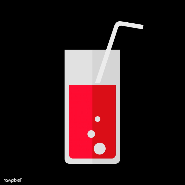 Glass Of Water With Drinking Straw Stock Illustration - Download