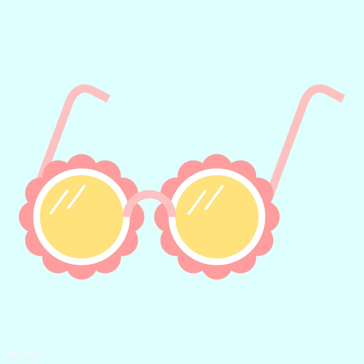 vector,illustration,graphic,cute,sweet,girly,pastel,sunglasses,isolated,summer