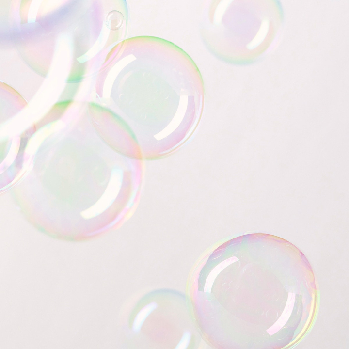 Free: Colorful bubble pastel pink background 