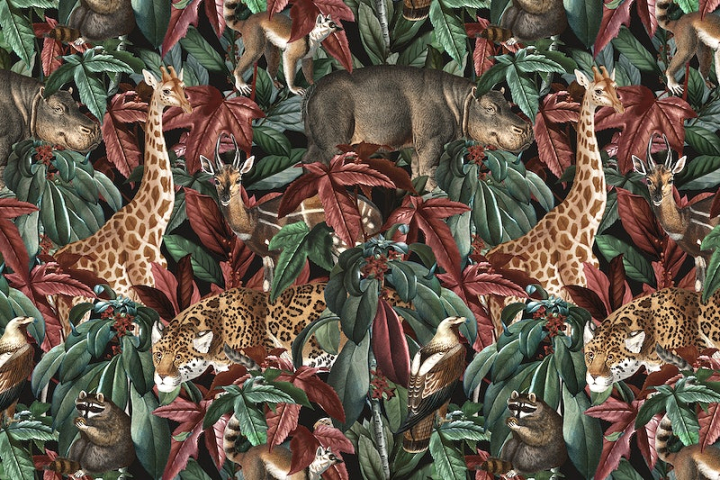 jungle,pattern,tropical,jaguar,bird,tiger  pattern,jungle patterns,tropical pattern,green leaves,animal,fall pattern tropical,tiger,rawpixel