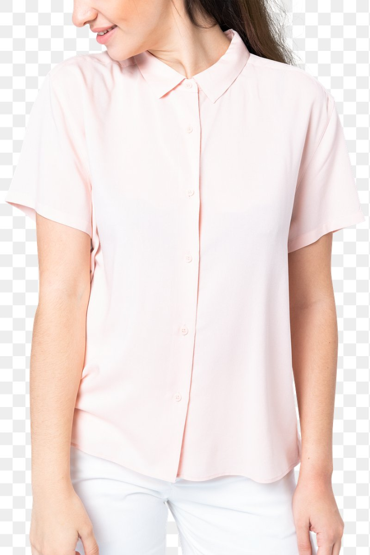 pink blouse,shirt,blouse mockup,apparel,blouse,clothes,clothing,collage elements,design,design element,design resource,downloadable,png,rawpixel