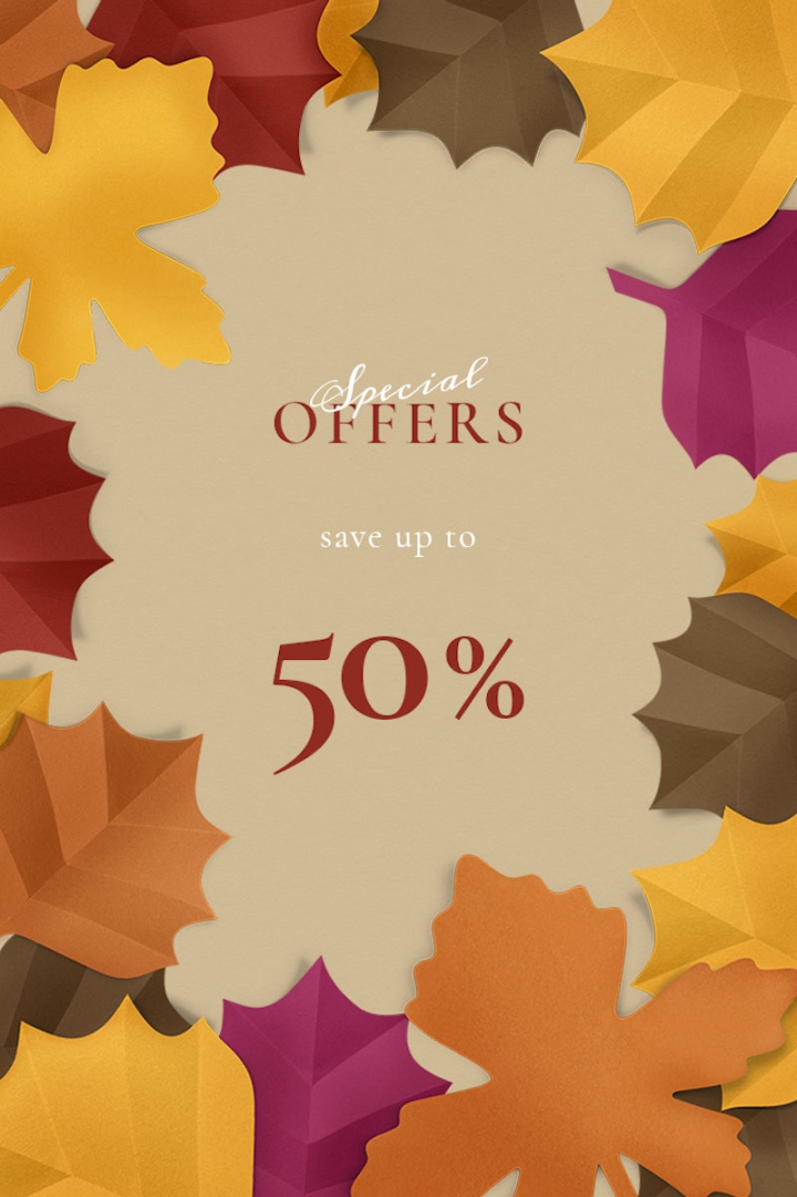 autumn,autumn leaves,fall,fall leaves,sale banner,sale template,autumn sale,discount,fall banner,super deal,paper craft,autumn banner,rawpixel