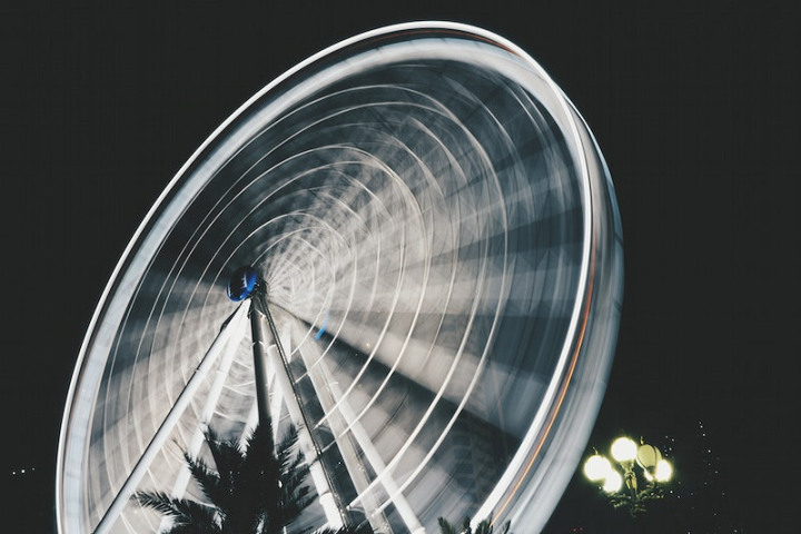amusement park,circle,free circle image background,ferris wheel,background blur,amusement,emirates,photo blur,united arab emirates,night,light backgrounds,night light wallpaper,rawpixel