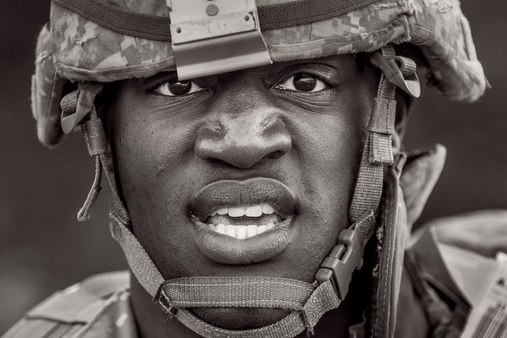 face,portrait,army,soldier,human face,people photos,military,man face black,competition,struggle,theater,african american public domain,rawpixel