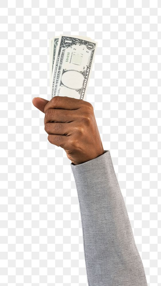 Hand holding dollar - Money - Sticker