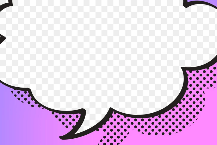 background,sticker,frame,pink,png,illustration,purple,collage,thinking,cartoon,speech bubble,communication,rawpixel