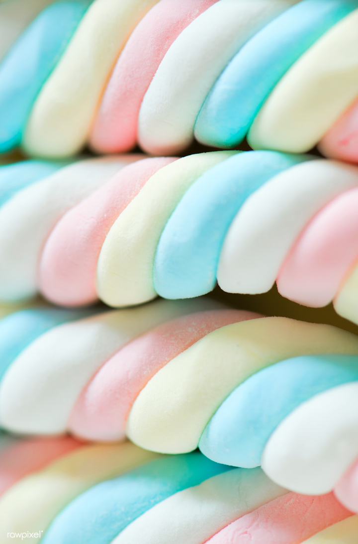 Picture of Marshmallow Candy Texture - Free Stock Photo