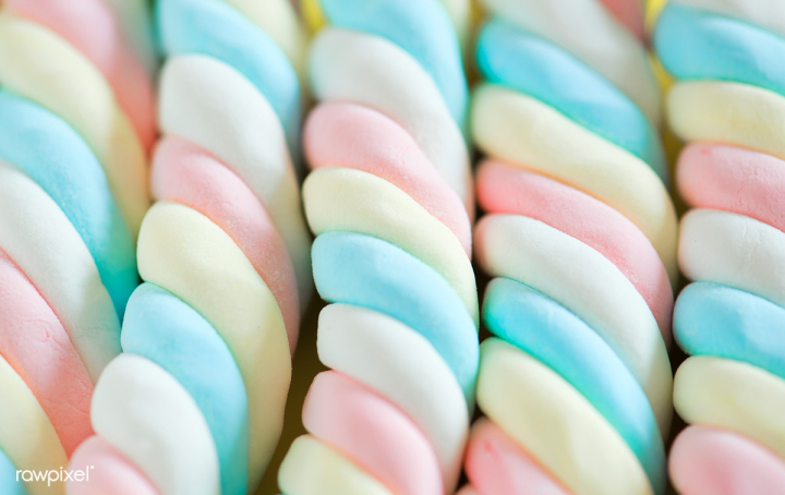 Picture of Marshmallow Candy Texture - Free Stock Photo