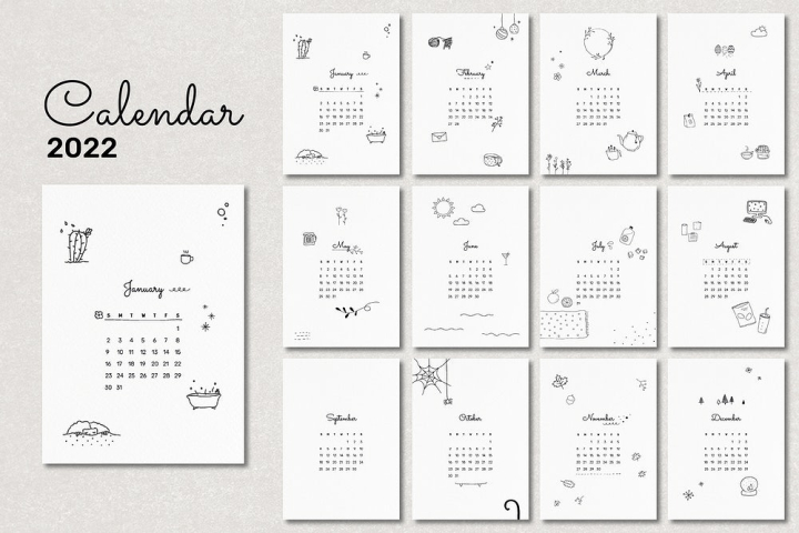 2022 calendar,calendar template,2022,2022 calendar template,planner template,January 2022 calendar,line art,calendar,February 2022 calendar,january,calendar,month,rawpixel