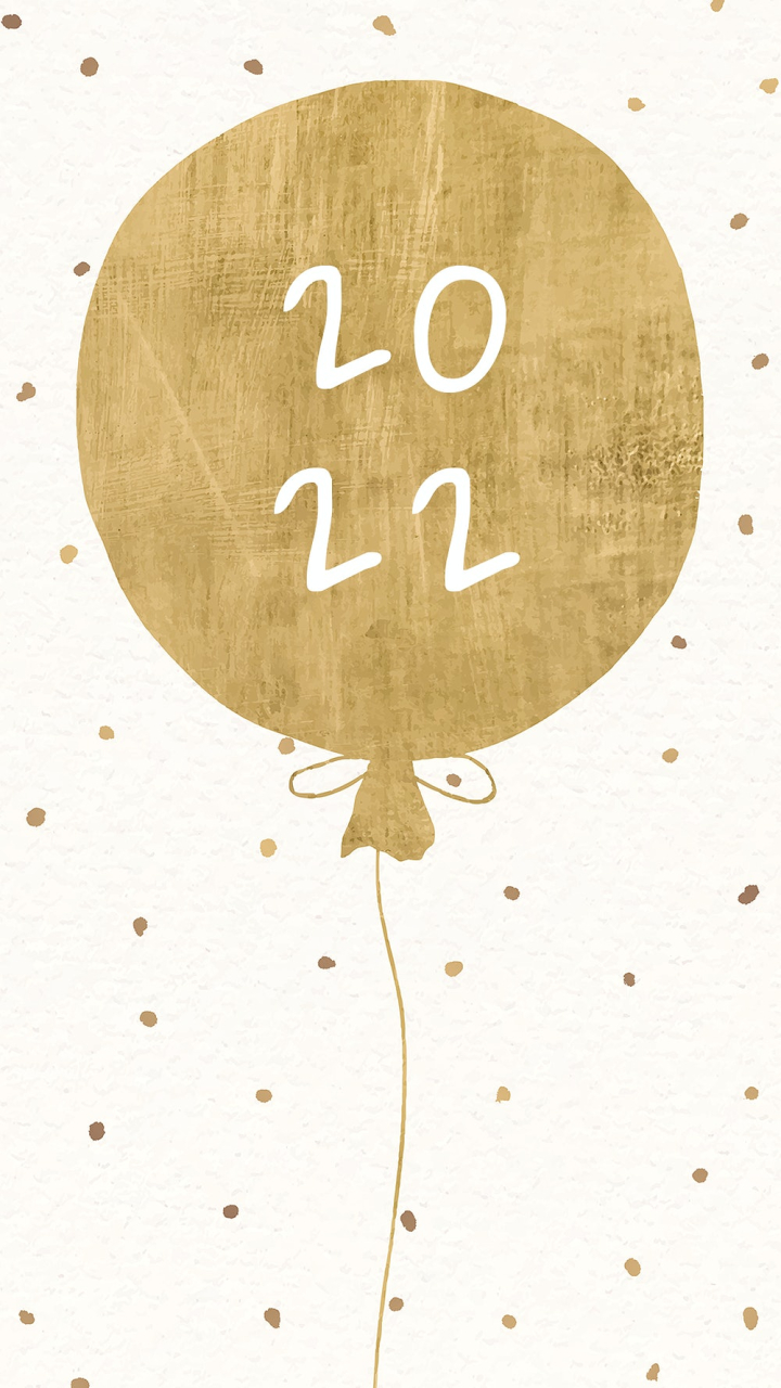 2022,new year 2022,new year,celebrate background,iphone wallpaper,serial number,white wallpaper,2022 words,aesthetic mobile wallpaper,android wallpaper,balloon,beige,rawpixel