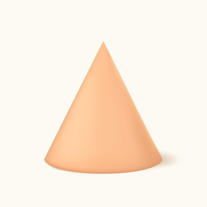 orange geometric,3 dimensional,3d,3d geometric shape,3d illustration,3d rendering,3d shape,collage element,cone,cone shape,design,design element,rawpixel