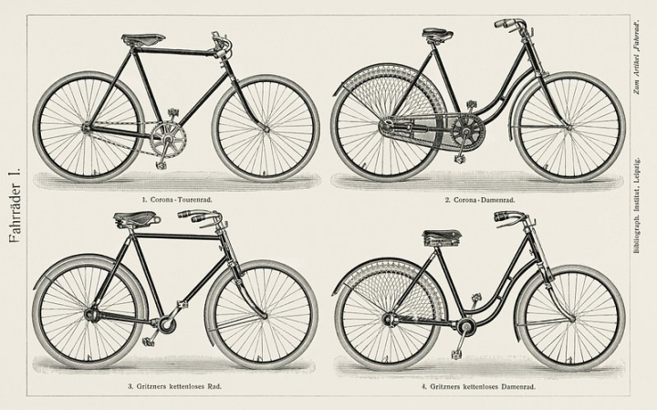 bicycle,vintage,fahrrader,bike,public domain,drawing,retro,lithograph,public domain art,illustration,antique,art,rawpixel