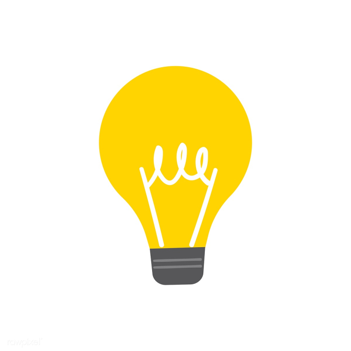 Free: Light bulb icon graphic illustration