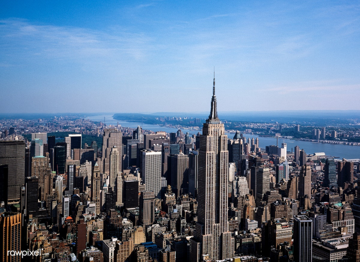 Free: Aerial view of New York City. Original image .. | Free 