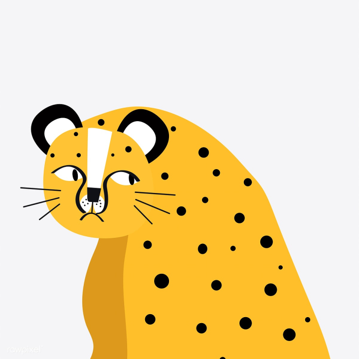 Free: Cute cheetah cartoon vector graphics | Free stock vector - 477117 -  