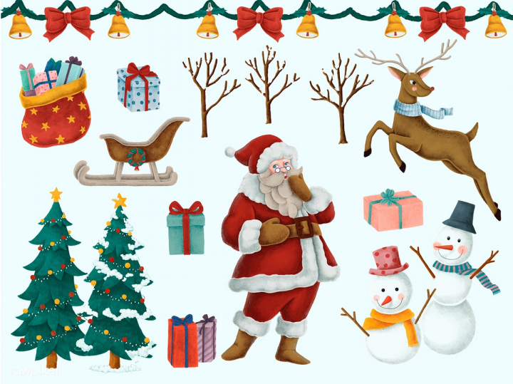 Like Child Hand Drawing Christmas Knolling Style Set Stock Illustration -  Download Image Now - iStock
