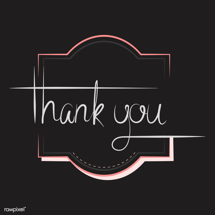 Free: Thank you typography design vector | Free stock vector - 494722 -  