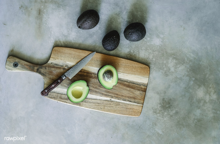 Fresh Healthy Avocado Cutting Board