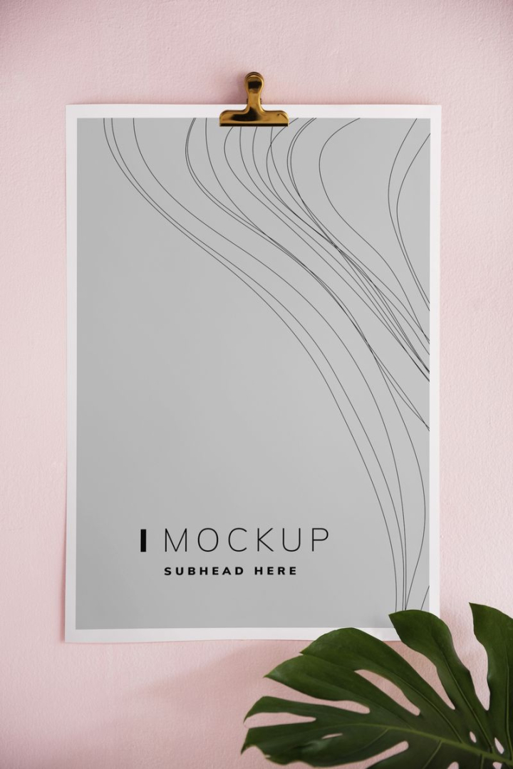 Square Art Pads PSD Mockup, Leaned – Original Mockups