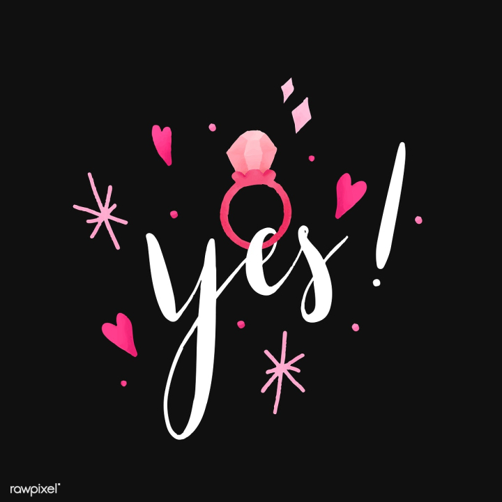 accepted,asking,black background,calligraphy,celebrate,celebration,colorful,cursive handwriting,cute,design,diamond,doodle,elegant,engaged,engagement,fiance,font,free,graphic,happiness,happy,heart,i do,illustrated,illustration,lettering,love,marriage,message,pink,positive,proposal,question,ring,she said yes,sparkle,style,sweet,symbol,text,typographic,typography,vector,wedding,white text,word,yes