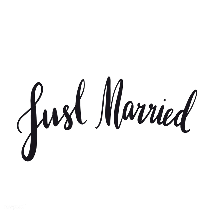 Just married typography style vector | Free stock vector - 517919 ...