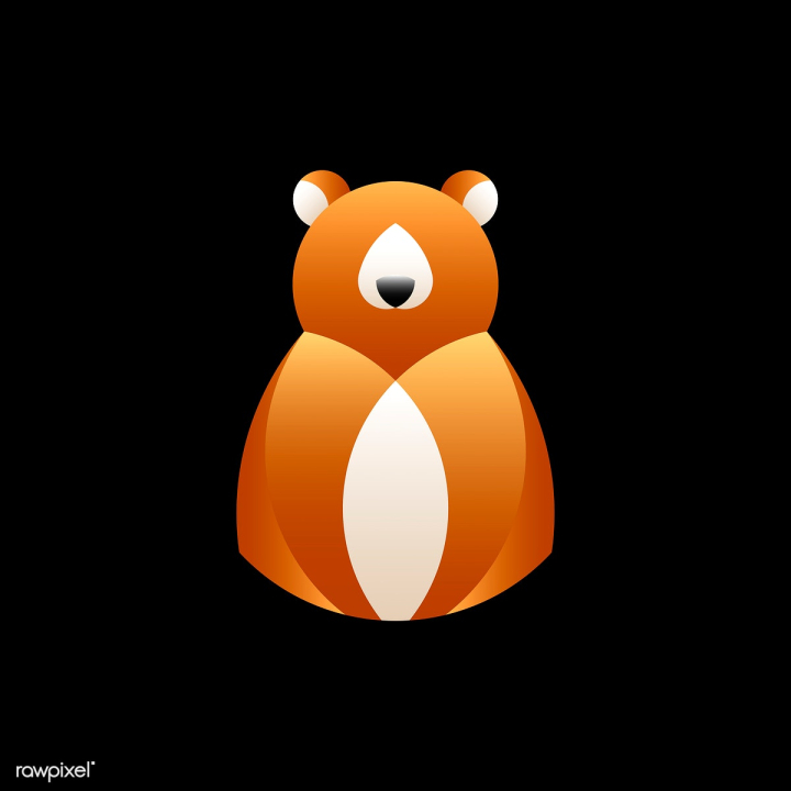 animal,bear,black,black background,brown,brown bear,chubby,colored,cuddly,cute,design,figure,for kids,free,geometrical,gradient,graphic,grizzly,grizzly bear,icon,illustrated,illustration,simple,soft,teddy,teddy bear,vector,wild animal,wildlife,zoo,zoology