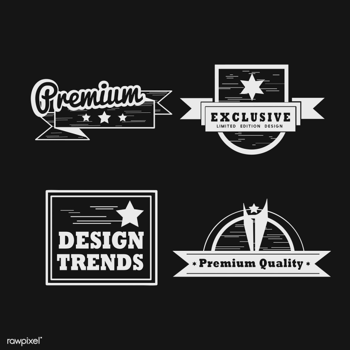 Free: Premium quality badge vector set | Free stock vector - 531386 ...