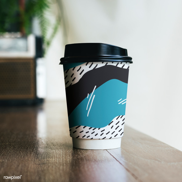 paper cup,mockup,drink,beverage,blank,brew,brewed,brown,cafe,caffeine,closed,closeup,coffee,coffee cup,coffee shop,copy space,copyspace,cup,design,design space,disposable,drinking,espresso,graphic,hot,hot drink,latte,lid,memphis,mock up,on the go,order,paper,patterned,plastic,psd,radio,roastery,shop,table,takeaway,tea,template,wooden