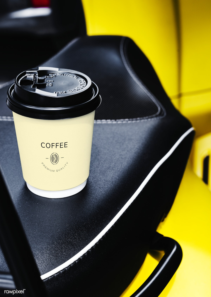 beverage,black,blank,brand,branding,brew,brewed,cafe,caffeine,car,closed,closeup,coffee,coffee cup,copy space,copyspace,cup,design,design space,disposable,drink,drinking,espresso,free,graphic,hot,hot drink,latte,leather,lid,logo,mock up,mockup,on the go,order,paper,paper cup,plastic,psd,roastery,seat,shop,takeaway,tea,template,yellow