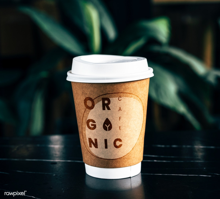 coffee,coffee cup,organic,beverage,brand,branding,brew,brewed,brown,cafe,closed,closeup,coffee shop,copy space,copyspace,design,design space,disposable,drink,drinking,free,graphic,green,greenery,hot drink,lid,logo,mockup,natural,on the go,outdoors,paper,paper cup,plant,psd,roastery,table,takeaway,tea