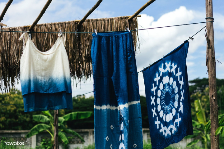 dye,banana tree,beautiful,blue,blue sky,bright,clothes,clothing,color,craft,design,diy,drying,dyeing,fabric,fashion,free,handkerchief,handmade,having,indigo,indigo dye,material,natural,outdoors,pants,pattern,plant,process,scarf,sky,sleeveless,style,sun,sunny,tank,tank top,textile,texture,thailand,tree,wall,water,watercolor,workshop