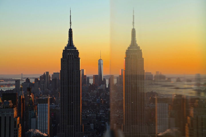 new york,empire state building,nyc skyline,skyscraper,city,new york sunset,city life,nyc,cityscape,architecture,sunset city,urban area,rawpixel