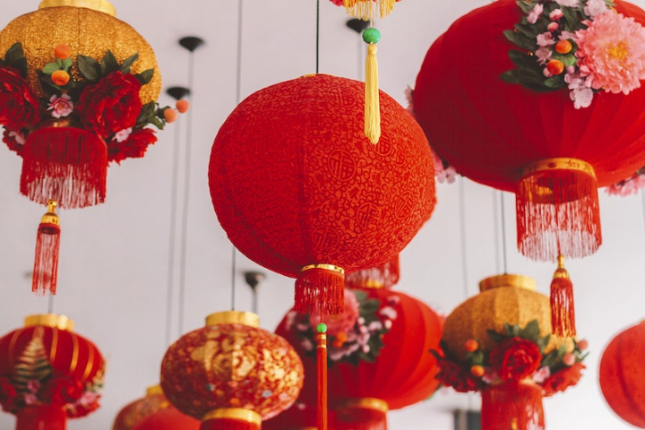 chinese new year,chinese lantern,chinese,new year red,lamps hanging,lunar new year,chinese red,chinese new year 2023,chinese new year photo,plants public domain,hanging lantern,year,rawpixel