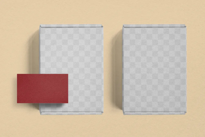 packaging mockup,design,red,delivery,box,png,business,business card,rawpixel,mockup,text space,card,box mockup