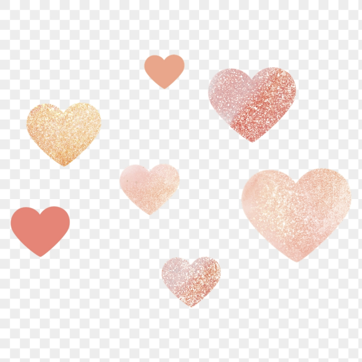 valentines day,rawpixel,texture,sticker,png,hearts,gold,collage,pink,png sticker,sparkle,illustration,glitter