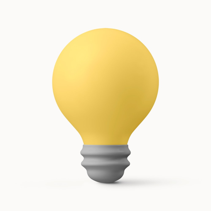icon,illustration,business,marketing,yellow,text space,light bulb,design,graphic,success,education,innovation,rawpixel