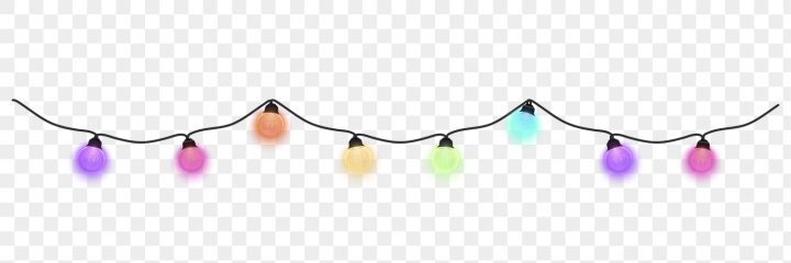 Free: Christmas light border clipart, colorful | Free PNG - rawpixel ...