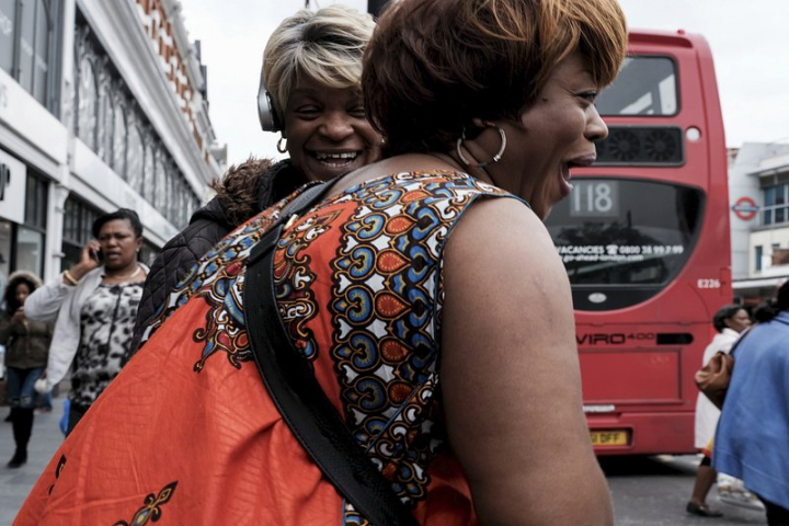 woman photos,person photo,london group,laughing public domain,senior bus,public domain bus,british public domain images,african,british,bus,cc0,creative commons,rawpixel