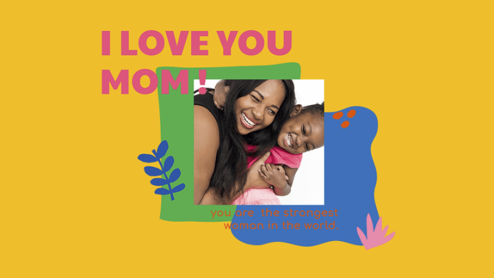 aesthetic,mother's day,template,celebration,woman,kid,black,love,yellow,photo,african american,african,rawpixel